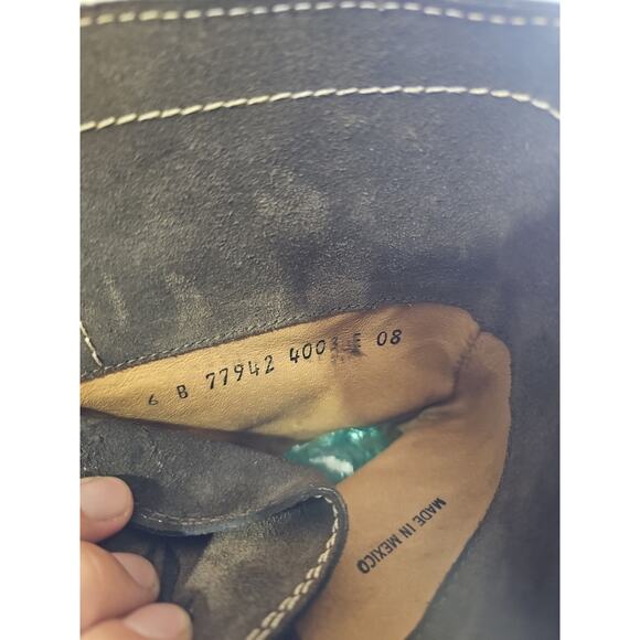 Frye Owen Fold Over COMBAT BOOTS Leather & Suede Womens Size 6 B - Picture 3 of 8